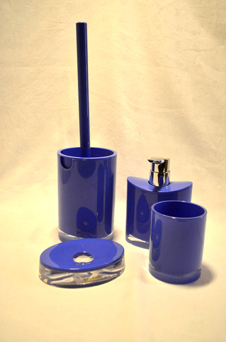Bad accessoires set acryl blau - acryl,