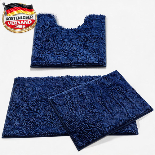 Chenille badteppich set - badteppich,