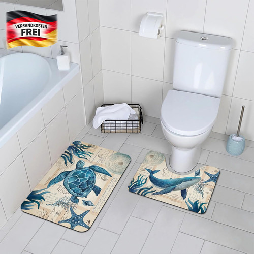Badematte set teilig - set, 2-teilig